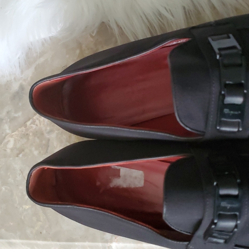 Salvatore ferragamo sport  black canvas slipon loafers size 11B - Picture 6 of 17